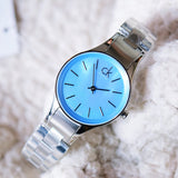 Calvin Klein Simplicity Blue Dial Silver Steel Strap Watch for Women - K432314N