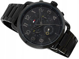 Tommy Hilfiger Briggs Black Dial Black Steel Strap Watch for Men  - 1791423