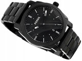 Fossil Machine Black Dial Black Steel Strap Watch for Men - FS4775