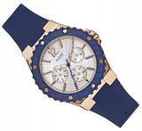 Guess Overdrive White Dial Blue Rubber Strap Watch for Women - W0149L5