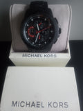 Michael Kors Ryker Chronograph Black Dial Black Steel Strap Watch For Men - MK8529