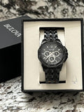 Bulova Octova Chronograph Black Crystal Dial Black Steel Strap Watch for Men - 98C134