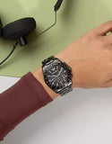 Emporio Armani Sportivo Quartz Black Dial Black Steel Strap Watch For Men - AR11027
