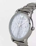 Emporio Armani Luigi Analog Grey Dial Grey Steel Strap Watch For Men - AR11155