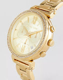 Michael Kors Sofie Chronograph Quartz Gold Dial Gold Steel Strap Watch For Women - MK6559