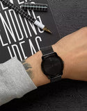 Movado Bold Black Dial Black Mesh Bracelet Watch For Men - 3600261