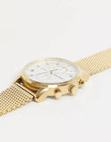 Tommy Hilfiger Kane White Dial Gold Mesh Bracelet Watch for Men - 1710403