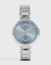 Tommy Hilfiger Angela Blue Dial Silver Steel Strap Watch for Women - 1782126