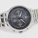 Tommy Hilfiger Kyle Chronograph Grey Dial Silver Steel Strap Watch for Men - 1791632