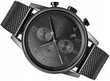 Hugo Boss Navigator Grey Dial Grey Mesh Bracelet Watch for Men - 1513674