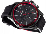 Tommy Hilfiger Mason Black Dial Black Rubber Strap Watch for Men - 1791793