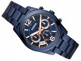 Fossil Perfect Boyfriend Multifunction Blue Dial Blue Steel Strap Watch for Women - ES4093