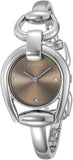 Gucci Horsebit Collection Quartz Brown Dial Silver Steel Strap Watch For Women - YA139501