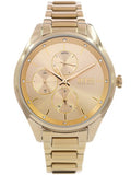 Hugo Boss Grand Course Gold Dial Gold Steel Strap Watch for Women - 1502584