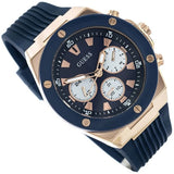 Guess Poseidon Blue Dial Blue Rubber Strap Watch for Men - GW0057G2