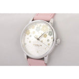 Coach Perry Silver Dial Pink Leather Strap Watch For Women - 14503325
