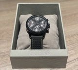 Guess Marina Chronograph Black Dial Black Rubber Strap Watch for Women - W1025L3