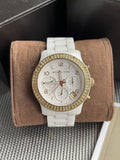 Michael Kors Runway White Dial White Steel Strap Watch for Women - MK5237