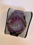 Guess Confetti Diamonds Purple Dial Purple Steel Strap Watch for Women - W0774L4