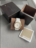 Michael Kors Runway White Dial White Steel Strap Watch for Women - MK5237