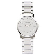 Calvin Klein City Silver Dial Silver Steel Strap Watch for Women - K2G23148