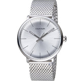 Calvin Klein White Dial Silver Mesh Bracelet Watch for Women - K8M21126