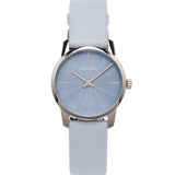 Calvin Klein City Blue Dial Blue Leather Strap Watch for Women - K2G231VN