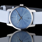 Calvin Klein City Blue Dial Blue Leather Strap Watch for Women - K2G231VN