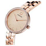 Swarovski Cosmopolitan Diamond Powder Gold Dial Rose Gold Steel Strap Watch for Women - 5517800