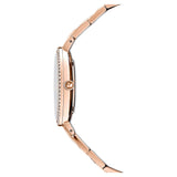 Swarovski Cosmopolitan Black Dial Rose Gold Steel Strap Watch for Women - 5517797