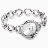 Swarovski Crystal Flower Silver Dial Silver Steel Strap Watch for Women - 5547622