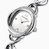 Swarovski Crystal Flower Silver Dial Silver Steel Strap Watch for Women - 5547622