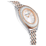 Swarovski Crystalline Aura White Dial Two Tone Mesh Strap Watch for Women - 5644075