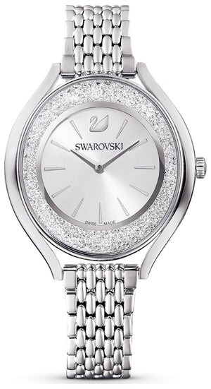 Swarovski Crystalline Aura Silver Dial Silver Steel Strap Watch for Women - 5519462