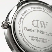 Daniel Wellington Classy Bristol White Dial Brown Leather Strap Watch For Women - DW00100070