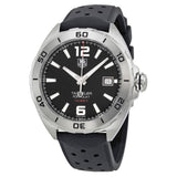 Jam Tangan Tag Heuer Formula 1 Automatic Black Dial Black Rubber Strap untuk Pria - WAZ2113.FT8023