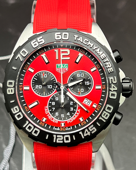 Tag heuer formula 1 red dial on sale