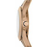 Emporio Armani Chiara Silver Dial Rose Gold Steel Strap Watch For Women - AR7362