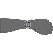 Fossil Grant Sport Automatic Skeleton Blue Dial Two Tone Steel Strap Watch for Men - ME3141