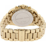 Michael Kors Runway Quartz Gold Dial Gold Steel Strap Watch For Women - MK5852