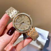 Michael Kors Darci Gold Dial Gold Steel Strap Watch for Women - MK3438