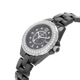 Chanel J12 Diamonds Ceramic Black Dial Black Steel Strap Watch for Women - J12 H2571