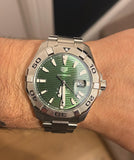 Tag Heuer Aquaracer Green Dial Watch for Men - WAY2015.BA0927