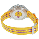 Tissot Quickster Chronograph NBA LA Lakers White Dial Yellow NATO Strap Watch for Men - T095.417.17.037.05