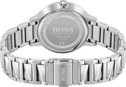 Hugo Boss Signature Silver Dial Silver Steel Strap Watch for Women - 1502539