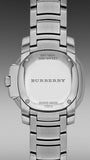 Burberry The Britain Diamonds Mother of Pearl Dial Silver Steel Strap Watch for Women - BBY1804