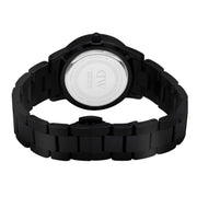 Daniel Wellington Iconic Link Ceramic Black Dial Black Steel Strap Watch For Women - DW00100414