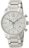 Calvin Klein City White Dial Silver Steel Strap Watch for Men - K2G27146