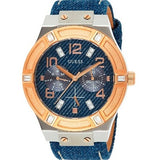 Guess Jet Setter Analog Blue Dial Blue Denim Strap Watch For Women - W0289L1