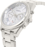 Fossil Boyfriend Multifunction Silver Dial Silver Steel Strap Watch for Women - ES3883